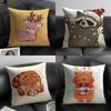 2 Funny Animals On The Internet Pillow Case Home Living Room Decoration Linen Pillowcover Pillow Cases Cushion Cover