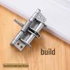 4-Inch Invisible Door Spring Hinge: Automatic Closing and 90-Degree Positioning for Wooden Doors