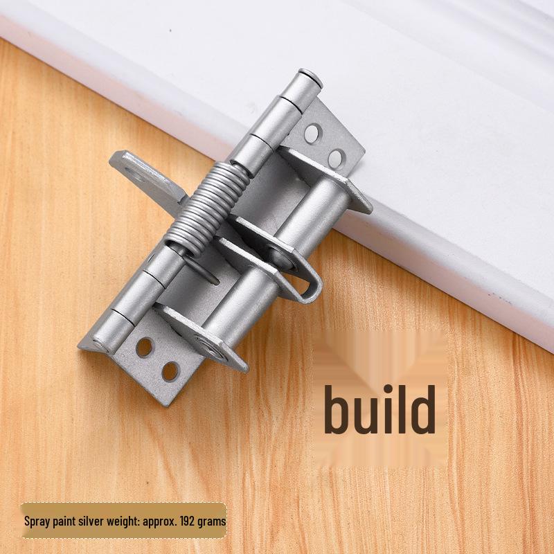 4-Inch Invisible Door Spring Hinge: Automatic Closing and 90-Degree Positioning for Wooden Doors