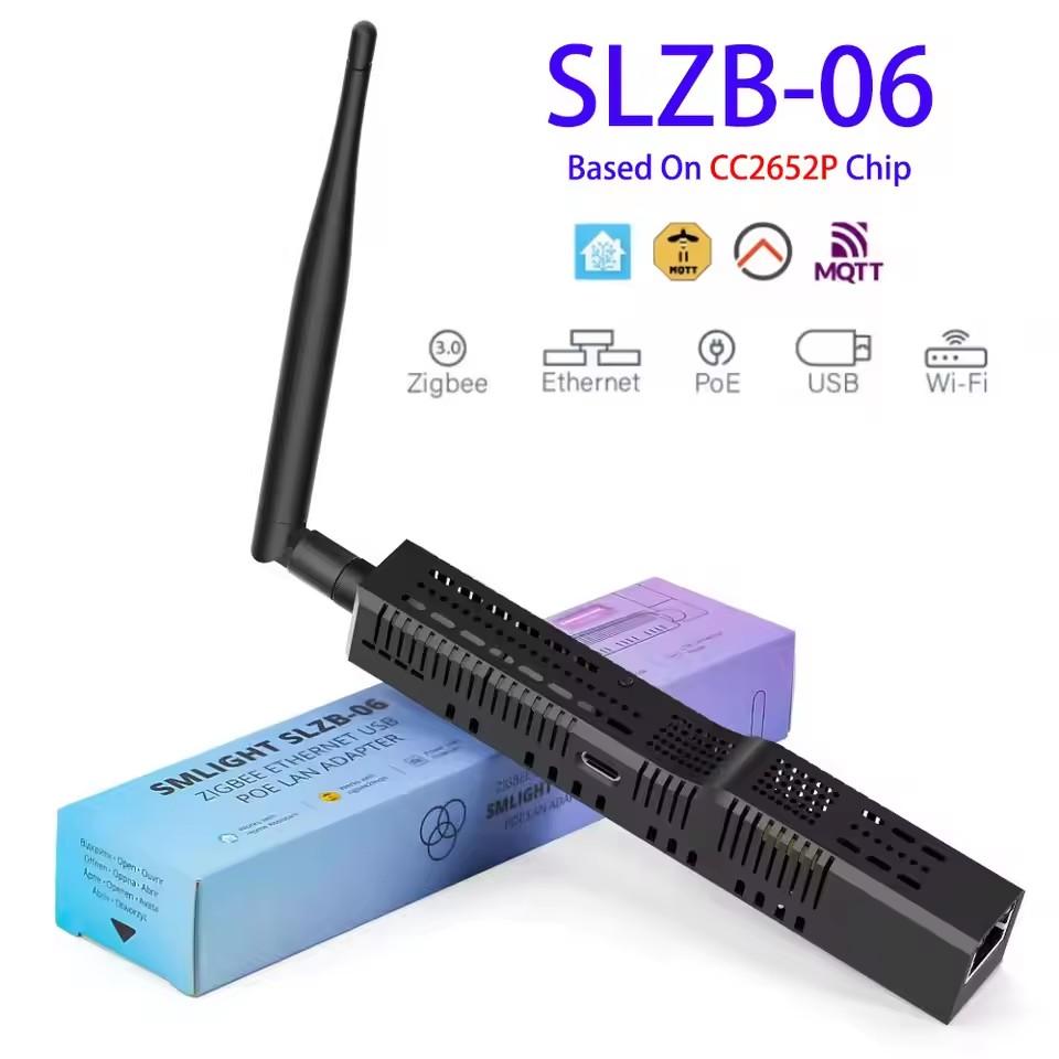

SMLIGHT SLZB-06 – A Zigbee 3.0 to Ethernet, USB, and WiFi adapter with PoE support, works with Zigbee2MQTT, ZHA,Home Assistant Other