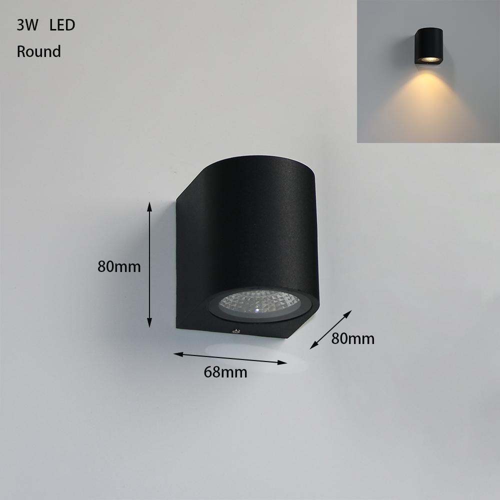 Modern LED Outdoor Waterproof Wall Lamp Up and Down Light Home Lighting Porch Garden Aluminum Wall Light Aisle Corridor Sconce