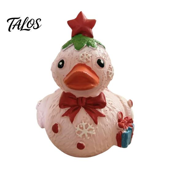 Decorative Lights Glowing Resin Duck Figurine with LED Light, Night Light for Living Room Handcrafted Decoration Bedroom Windowsill, Festive