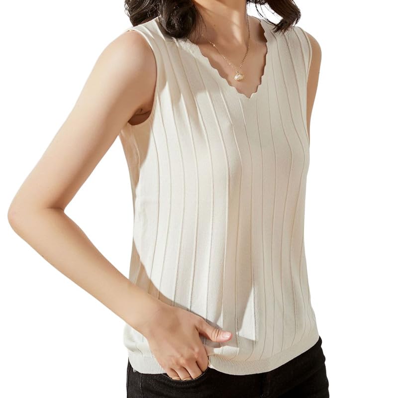 

SARADEMUNT Tank Refreshing Summer Knit Women s Top/Camisole, Stylish, Quick-Drying, Top, 230608TBX-a-hadairo-M