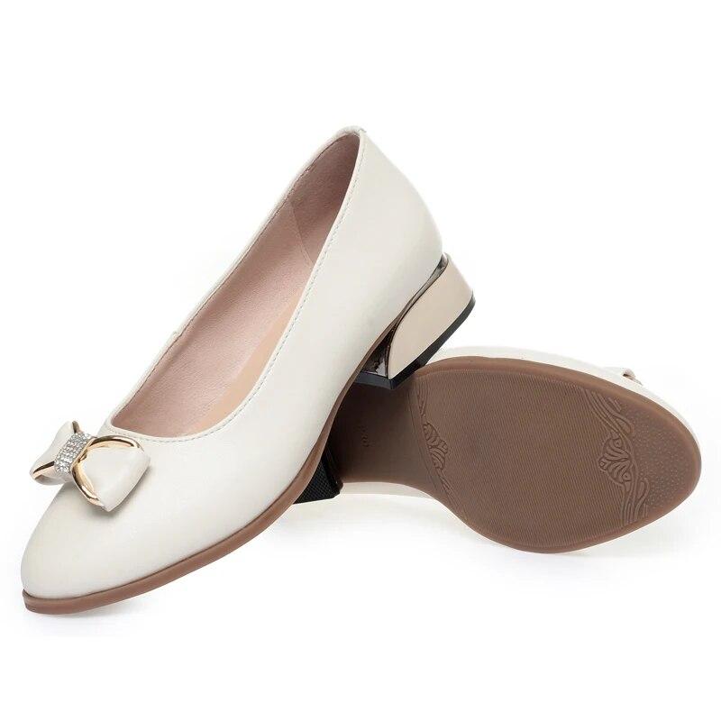 

Туфли-шапочки, женская весенняя женская обувь с острым носком, женская обувь большого размера с бантом 43