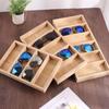 Bamboo & Wood Eyeglasses Tray and Sunglasses Holder Display Stand
