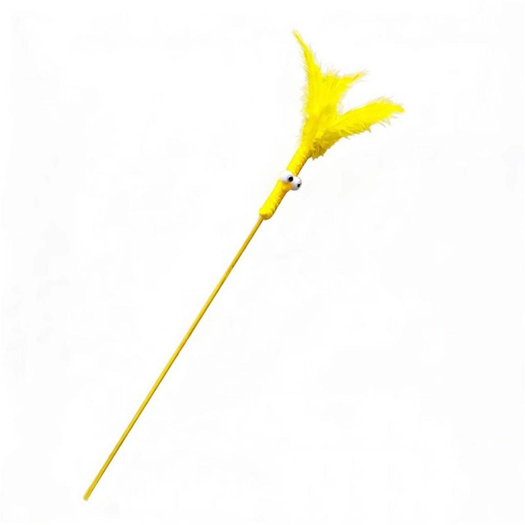Interactive Feather Cats Wand Toy With Bell -  Self-Play & Boredom Relief For Cats,  Safe Pet Teaser Stick