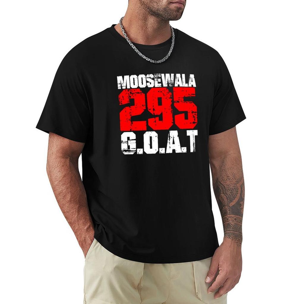 295 Sidhu Moosewala TShirt Simple Casual Short Sleeve Tee