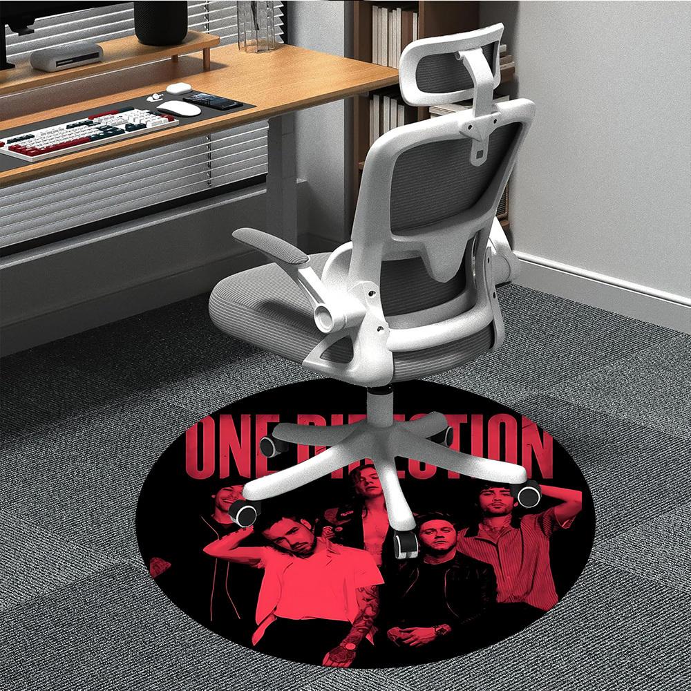 

1pc One Direction Music Band Office Round Area Rug, Under Office Chairs Bedroom Living Room Home Decor a1016253 80cm by 80cm