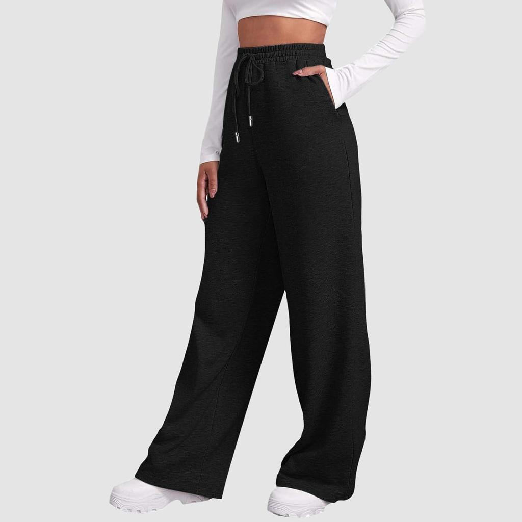 2024 Trendy High-Waisted Wide Leg Women's Sweatpants