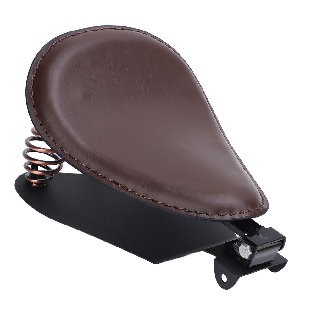 Motorcycle   Seat with Spring Bracket Kit Faux Leather Strong Support   Fit for Retro Motorcycle