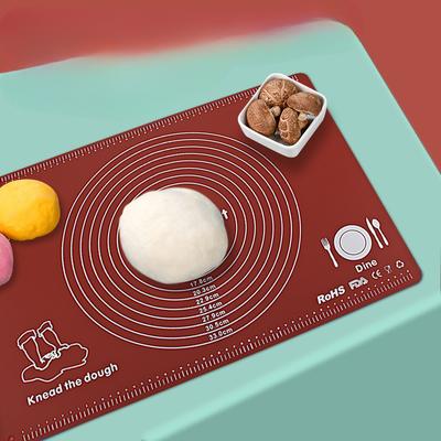 Tappetino da impasto antibatterico nano agli ioni d'argento Tappetino da forno in silicone Tappetino da stiro a superficie grande e liscia Antiscivolo Antiaderente