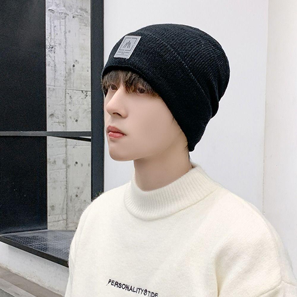 Coldproof Knitted Hat Warm Ear Protection Casual Beanies  for Autumn Winter