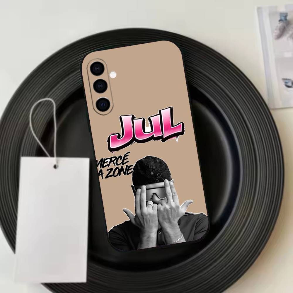 Rapper J-JuL C'est Pas D-Des Lol Phone Case Black Silicone Soft For Samsung Galaxy A73,A72,A71,A70,A53,A52,A51