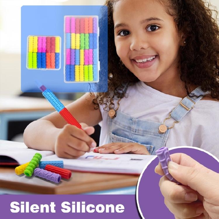 14/28 Stück Ergonomische Schreibhilfe Stiftgriffe Weiche Silikon Stiftgriff Bleistifthalter Griff Für Kinder Kleinkind Schüler Handschrift