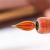 Cartoon Wooden Pen Holder with Glass Dip Pen, Light Color Outlining Pen, Drawing Pen, and Watercolor Brush