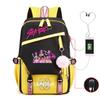 Children'S Schoolbag Contrasting Colors Neutral Leisure Travel Usb Backpack Animation Printing Primary And Secondary School Students