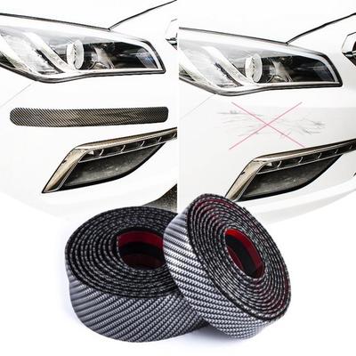 Carbon Fiber Car Moulding Trim Protector Universal Rubbing Bumper Strip 2.5M 48MM