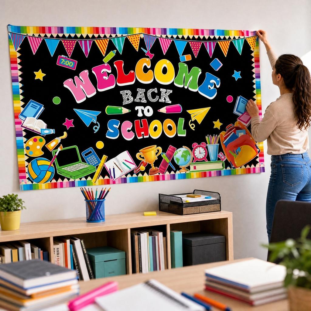 Back to School Photo Background for Decorations