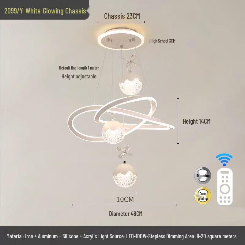 Шенгбай Диммируемая Круглая Хрустальная Люстра для Столовой