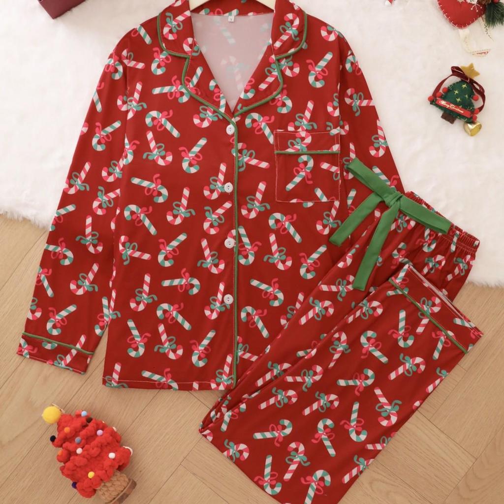 Cross-Border Long Sleeve & Pants Fashionable Pajama Set for Indoor/Outdoor Wear