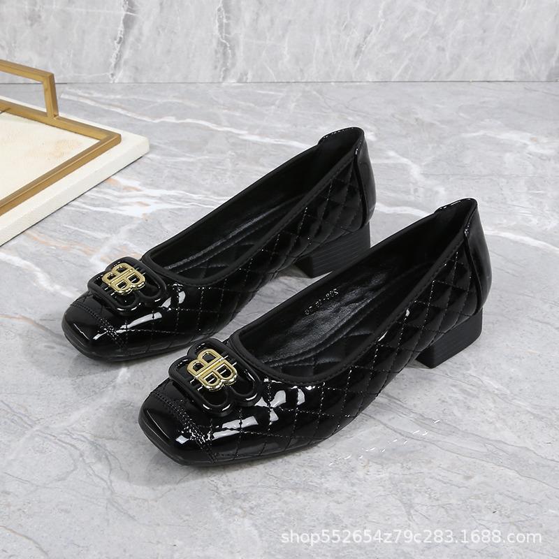 Fashion Flat Shoes for Women Spring and Autumn 2025 Square Toe Loafers Women's New Butterfly Bow Plus Size Shoe Ladies Zapatos De Mujer