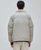 Plac Curved Zipper Short Puffer Beige