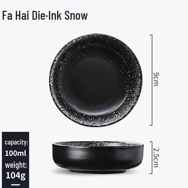 Japanisches Keramik-Dip- & Sojasaucen-Schälchen-Set - Snackteller & Geschirr