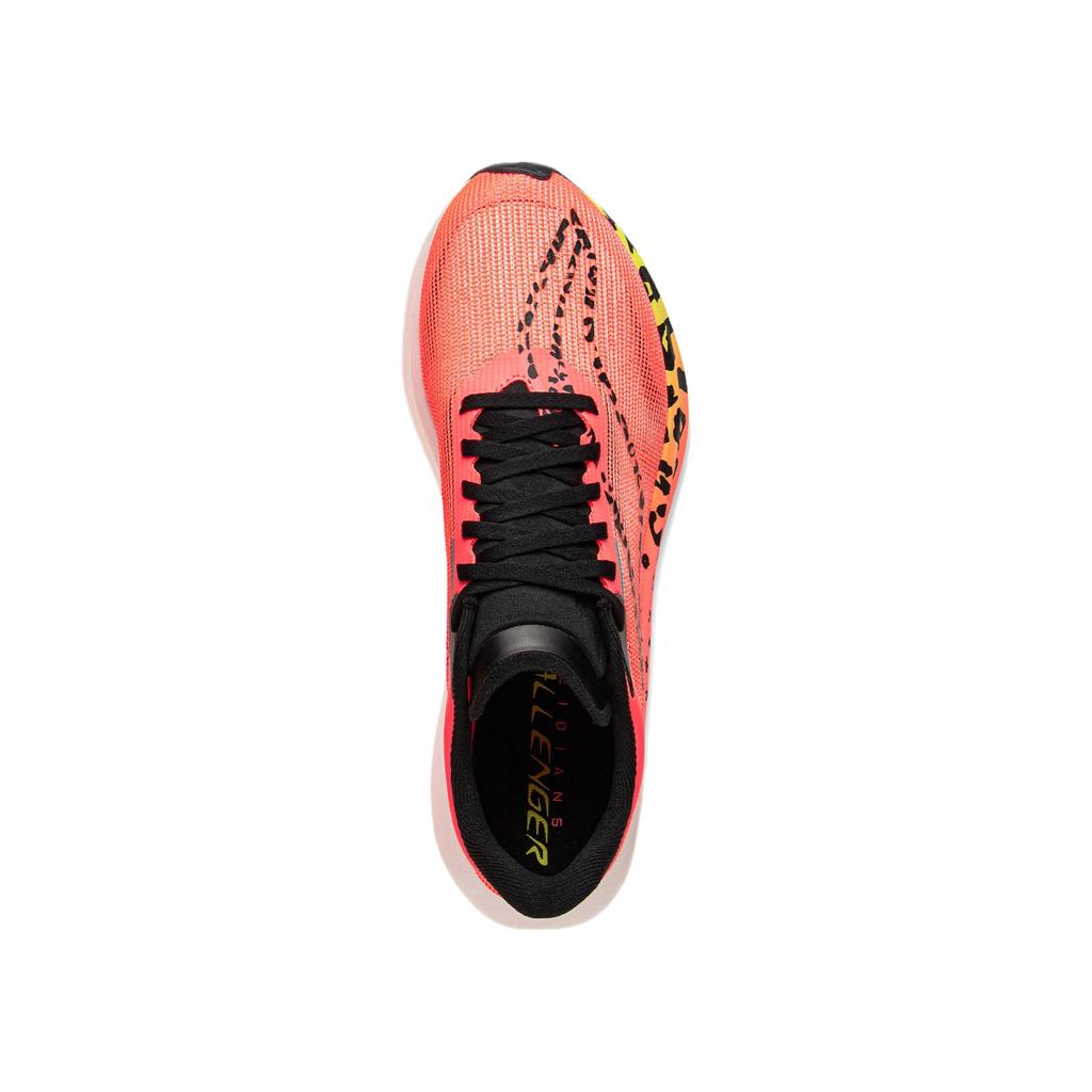 Li Ning Kids Running Feidian 5C Comfortable Fashion Versatile Classic Low Top Running Shoes Kids running shoes Fluorescent-Begonia-Red Black YKFV110-7