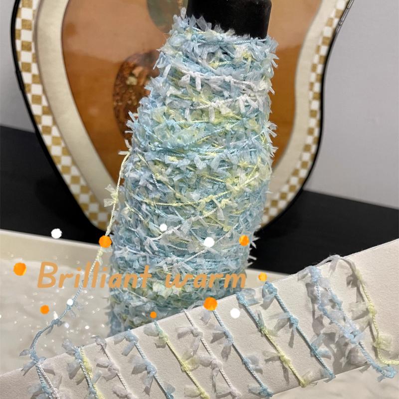 100g/roll Fancy Butterfly Knitting Yarn Special Paper Scraps Polyester Yarn Handmade DIY Knitting Crochet Scarf Bag Glove Wiring