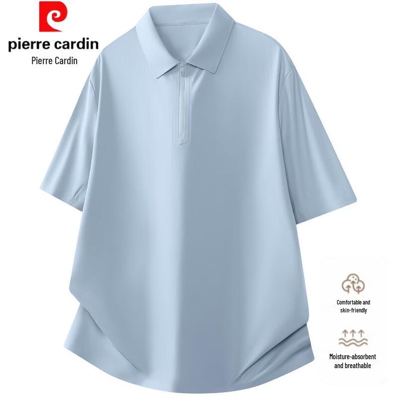 Pierre Cardin Men s Seamless Cooling Zipper Polo Shirt 3XL