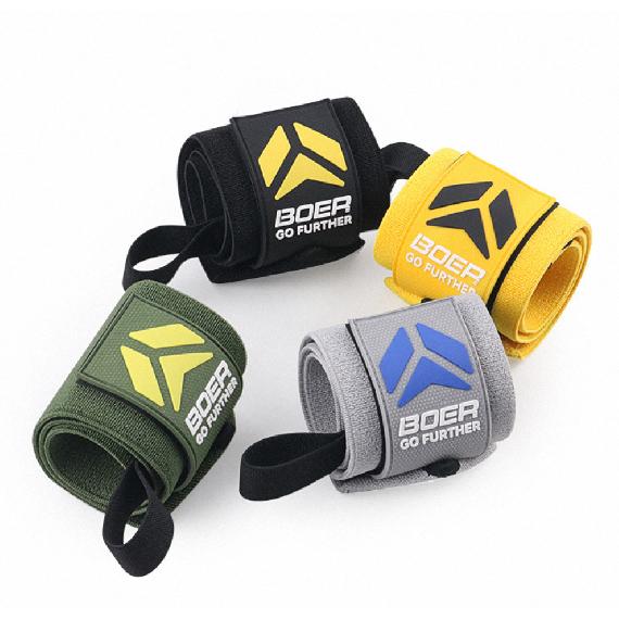 Boer 1 Pair Premium Wrist Support Fitness Wristbands Protect Your Wrist During GYM Workouts 1