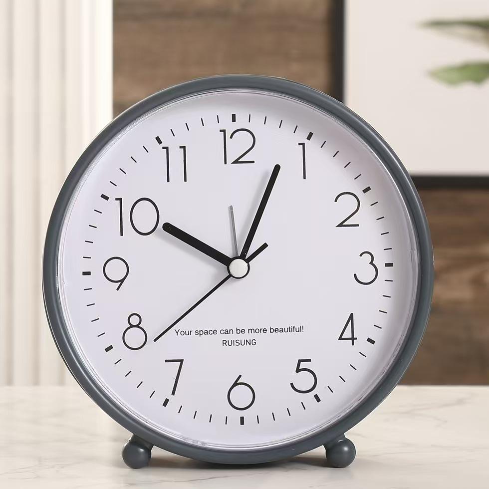 

Модные прикроватные часы-будильник для детей, милые и простые, для студентов, новые, с четким циферблатом для обучения, простые настольные часы