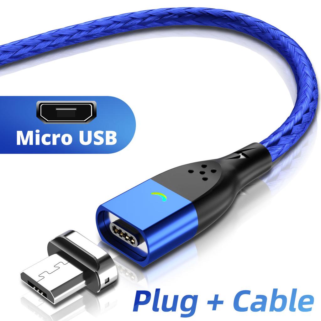 Magnetic Cable 3A USB Magnetic Phone Charger Data Cord USB Type C Cable Magnet Fast Charging Cable Micro USB Charge Wire