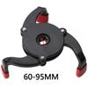 Universal Oil Filter Wrench Adjustable 3 Jaw Oil Filter Removal Tool Range 2-3/8 To 3-7/8 Inch with 1/2'' Adapter 3/8'' Square Drive Socket