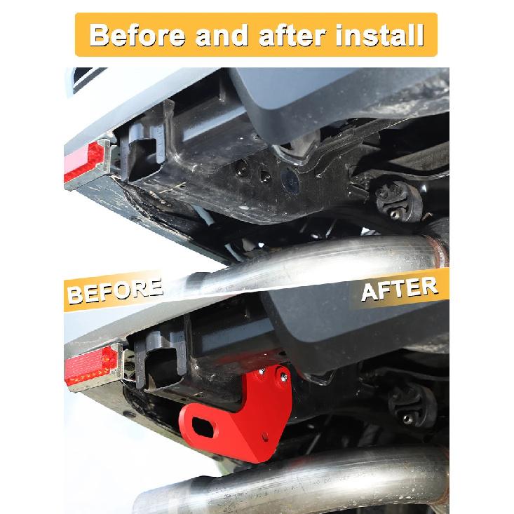 Car Rear Bumper Tow Hook Carbon Steel Rear Frame Side Trailer Hook Towing Bar Kit Car Accessory For Toyota Tacoma N400 2024-2026