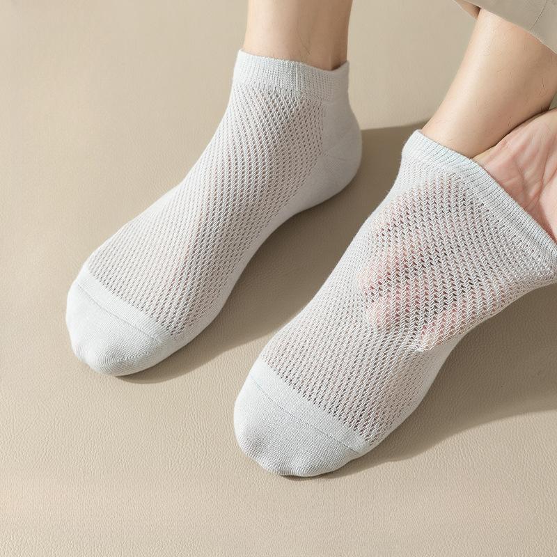 Men's Summer Thin Commercial Cotton Sweat Absorbing Deodorizing Breathable Socks