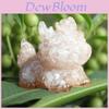 Natural Crystal Resin Animal Figurine With Stone Decor For Home Office Gift