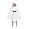 Cross-Border Children's White Ghost Glowing Face Cape Halloween Cosplay Theme Party Costume