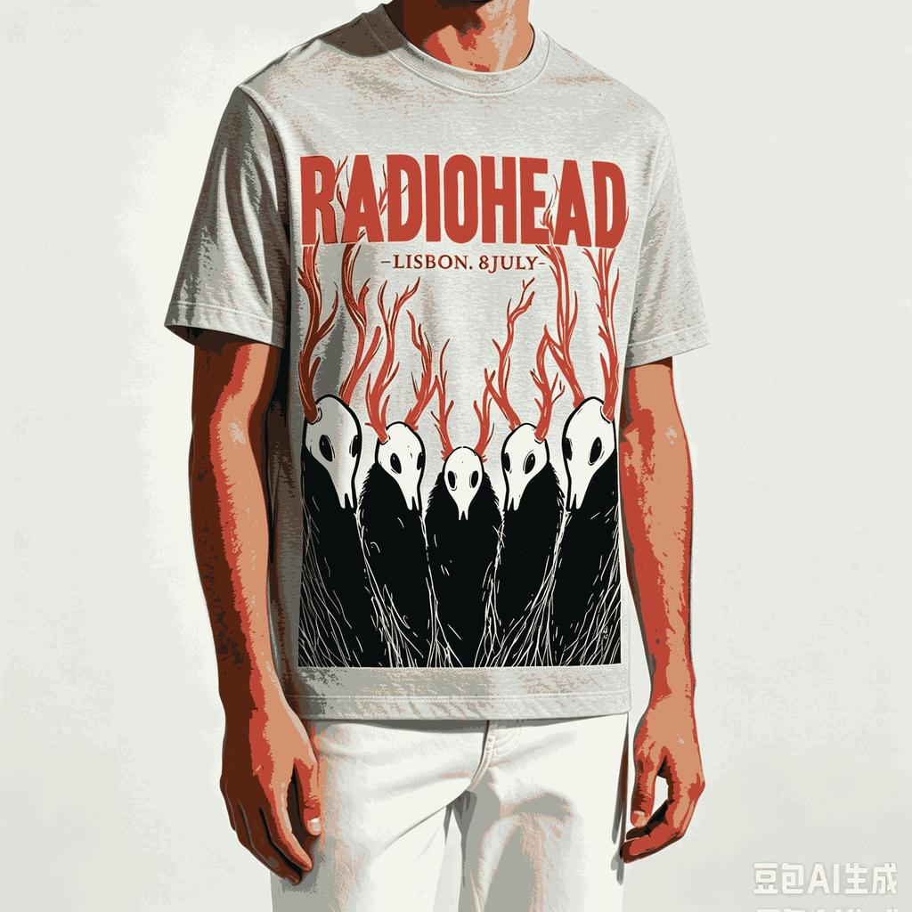Radiohead For Fan Gift Tshirt Unisex Unisex Harajuku Oversized Unisex Short Sleeve Streetwear High Quality Couples Comfortable Tee