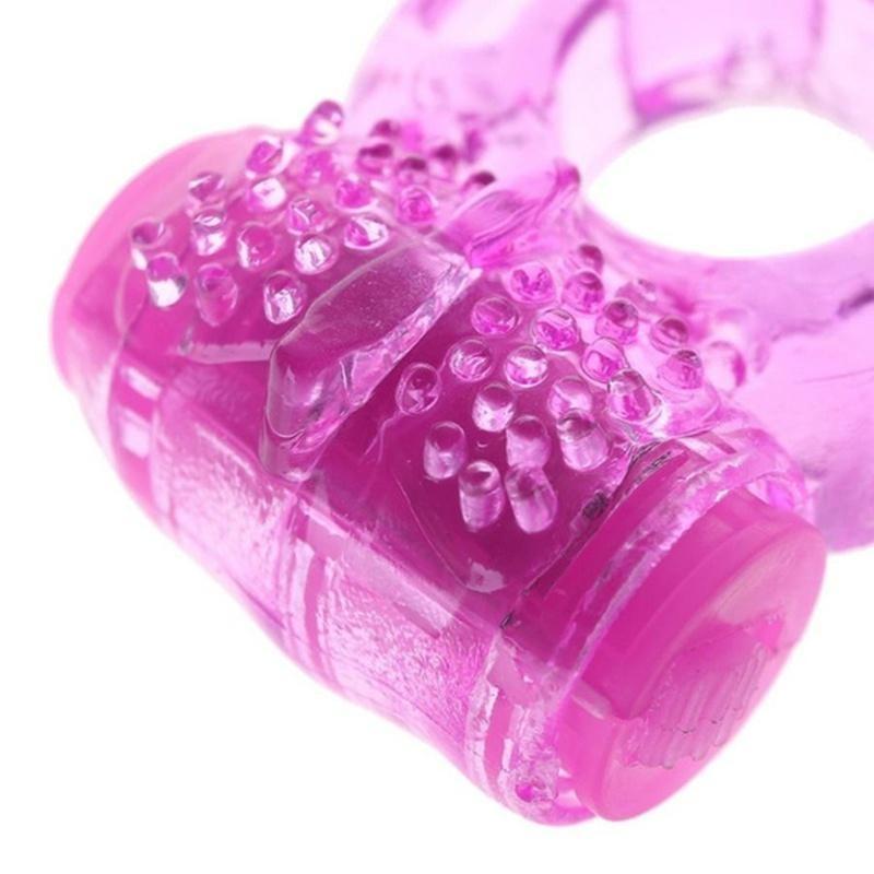 2PCS Adult Sex Game Toys Vibrating Delay Ring Vibrator Fine Tight Delay Lasting Lock Loop Crystal Vibration Sex Toys