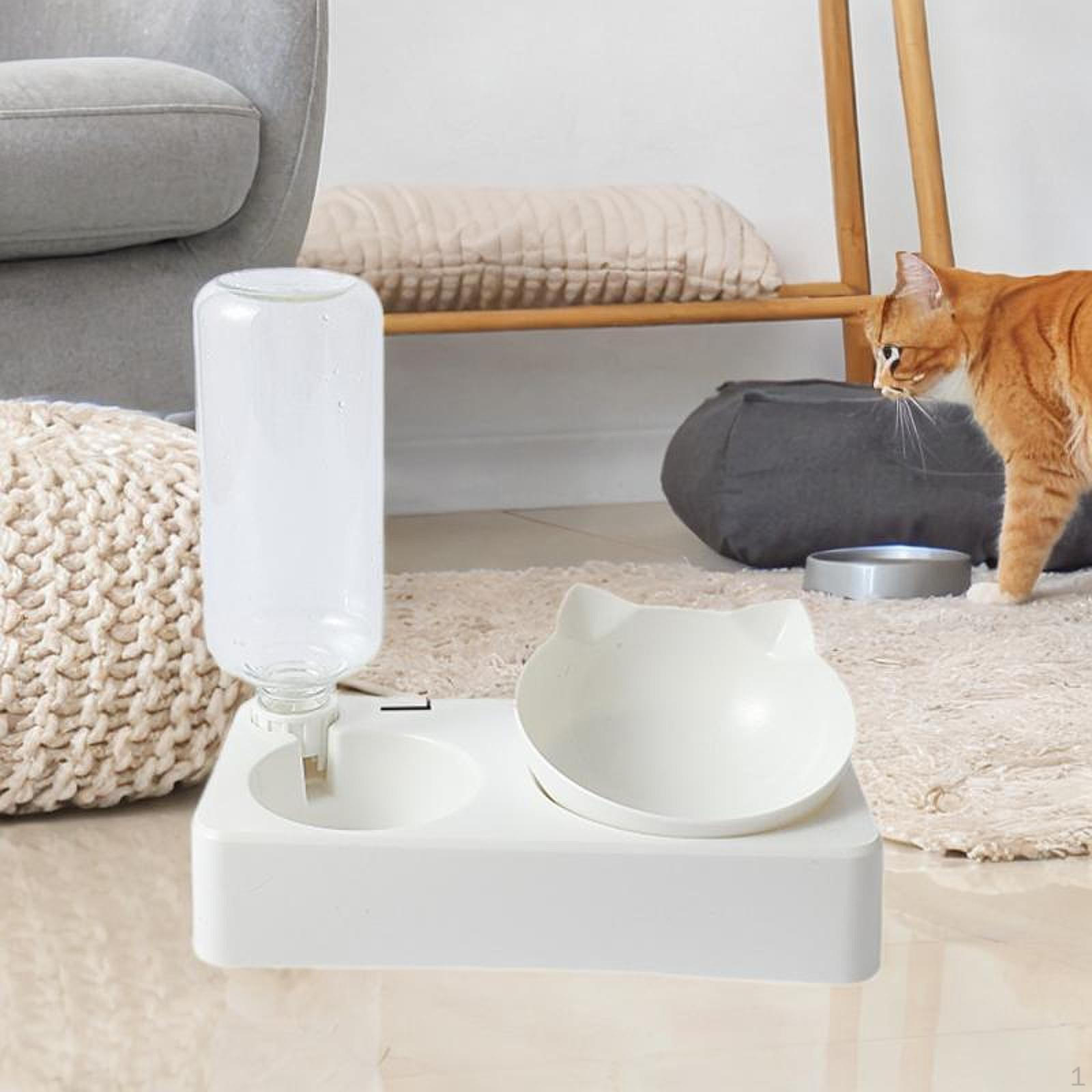 

Миски для кошек 2 в 1, наклоненная миска для еды, легко чистится, поливается и устанавливается, кормушка для домашних животных для щенков собак S