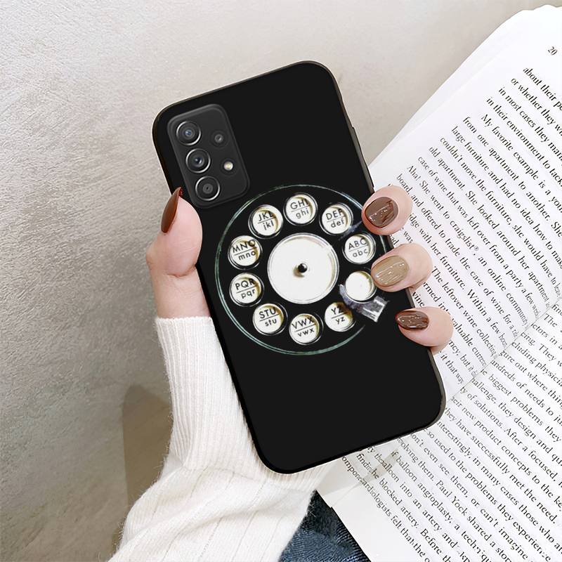 Retro Style Rotary Dial Phone Case For Samsung Galaxy A02 A12 A21 A22 A32 A41 A42 A51 A71 A72 Shell