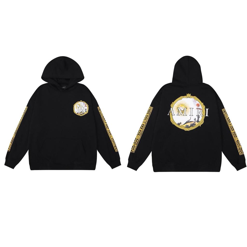 Men's Hooded Sweatshirt - American Trend, Letter Print, Cotton Terry Cloth