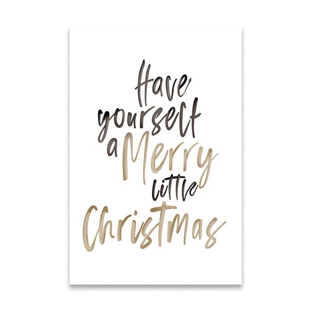 Christmas Posters and Prints Winter Scene Forest Cabin Deer Canvas Painting Nordic Wall Art Print for Home Room Decor No Frame