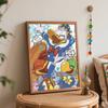 Disney digital oil painting Donald Duck and friends art handmade diy gift home decoration