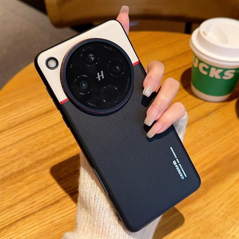 

Чехол для телефона с двойным пигментом, кожаный, с приподнятой защитой линз для OPPO Find X8 Pro x8 find X7 Ultra X6, защита камеры Oppo Find X8 Pro