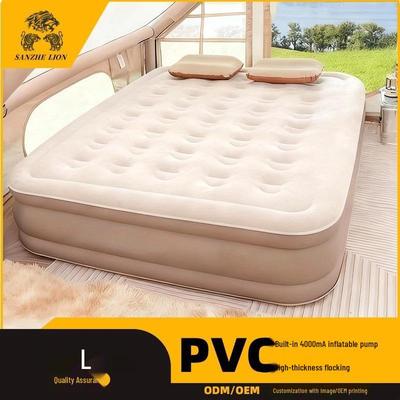 Portable Outdoor Inflatable Mattress - Single/Double Folding Air Cushion Bed for Home and Camping