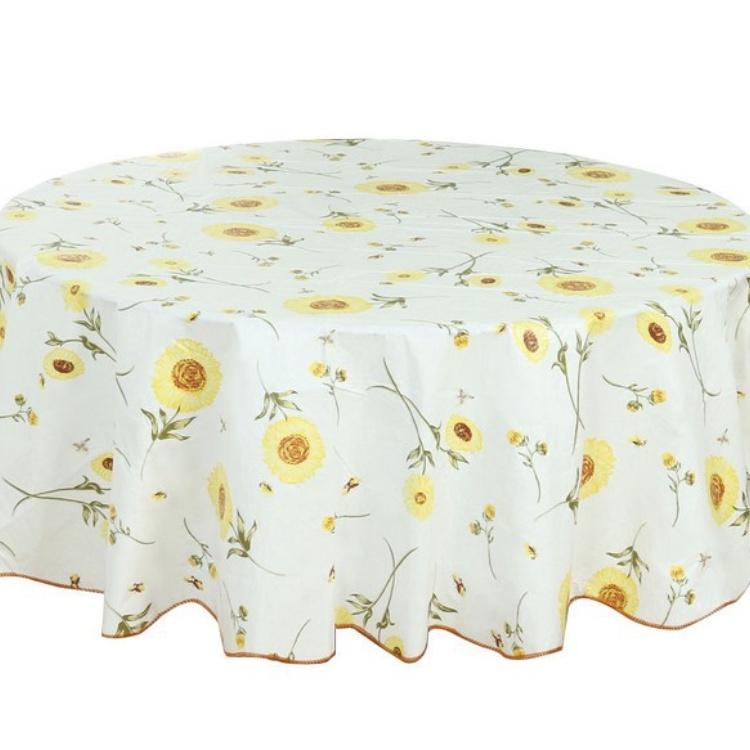 Table Cloth Oil-Proof Peva Multi-Color Round Table Cloth Tea Table Cloth Cushion Cloth Table Cloth
