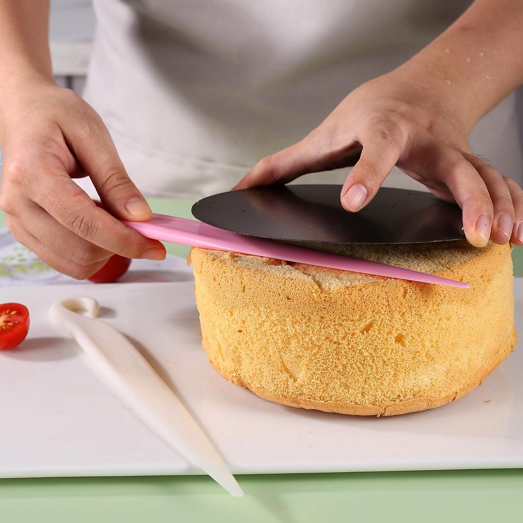 Cake Level Rotating Right-angle Scraper Plastic Dough Knife DIY Baking Pastry Tools Decoration Smooth Cutters Bakery Accessories