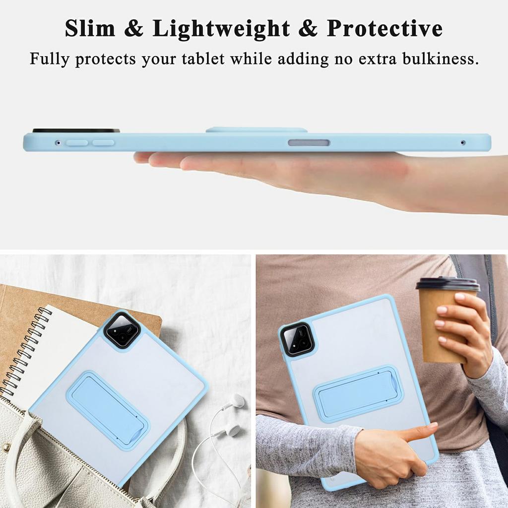 For Xiaomi Pad 7/Pad 7 Pro Case with Kickstand TPU + PC Skin-Touch Tablet Cover